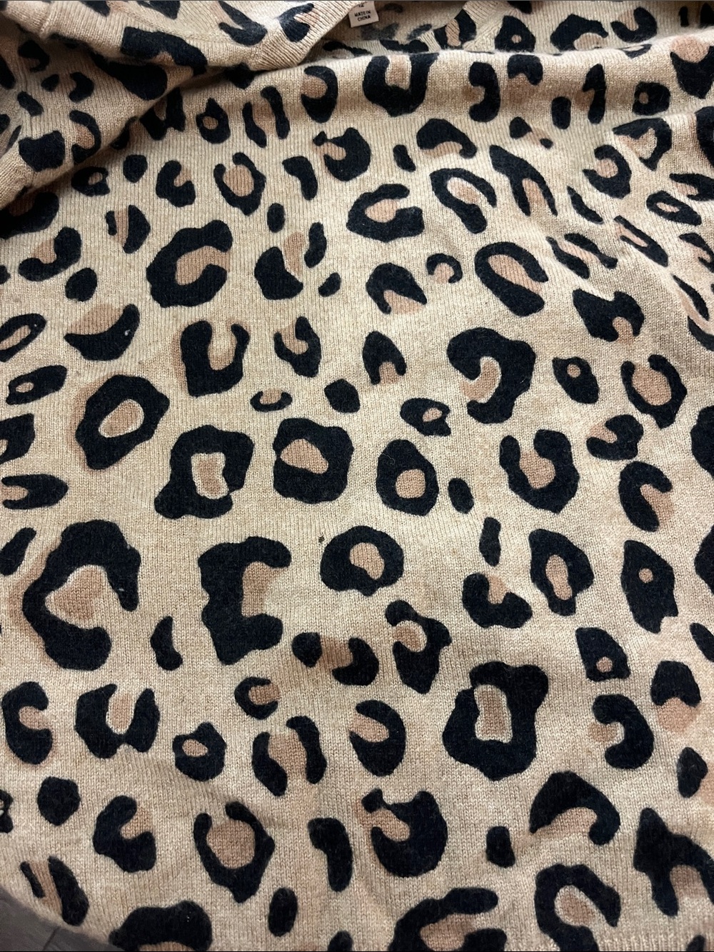 Autograph Cashmere Leopard Print Sweater 100% Cashmere Size 12, See notes - Picture 8 of 10